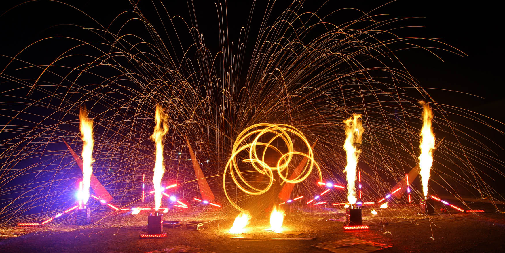 Feuershow Dresden